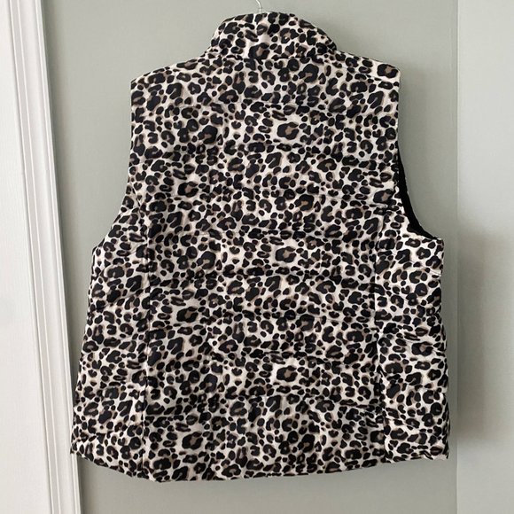 Cheetah Print Puffer Vest - Picture 3 of 3